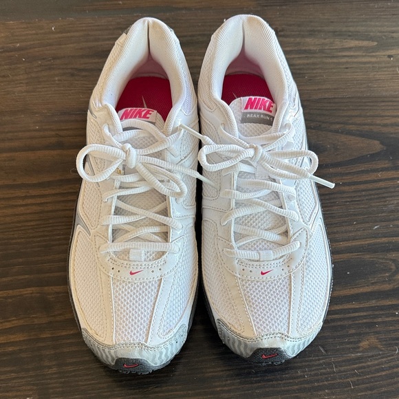 Nike Women's White and Gray Sneakers with Pink Accents - Picture 2 of 4